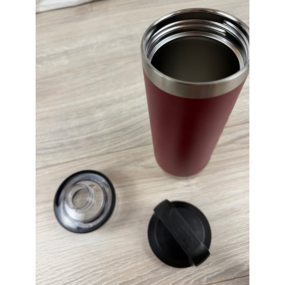 YETI Rambler 18 oz Peloton Bottle Red Stainless Steel Vacuum Insulated Water Jug - Picture 7 of 8